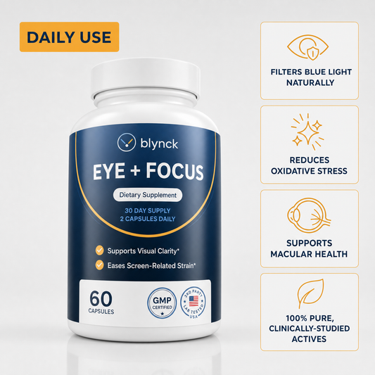 Blynck Eye + Focus — Blue Light & Screen Comfort Support | 60 Capsules