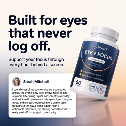 Blynck Eye + Focus — Blue Light & Screen Comfort Support | 60 Capsules